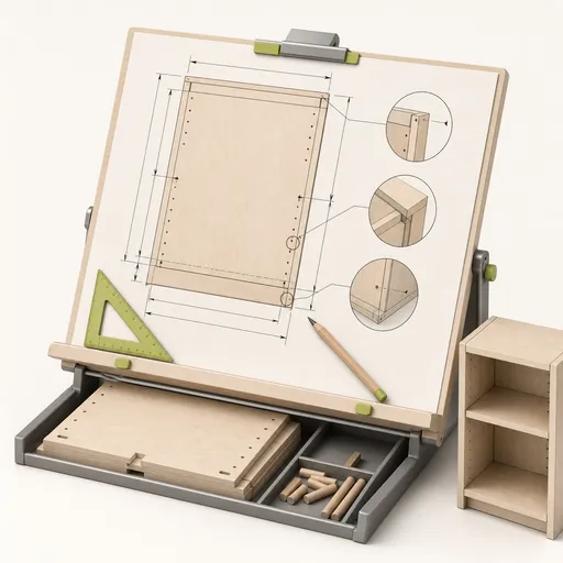 Isometric manufacturing drawings with dimensions and detail callouts